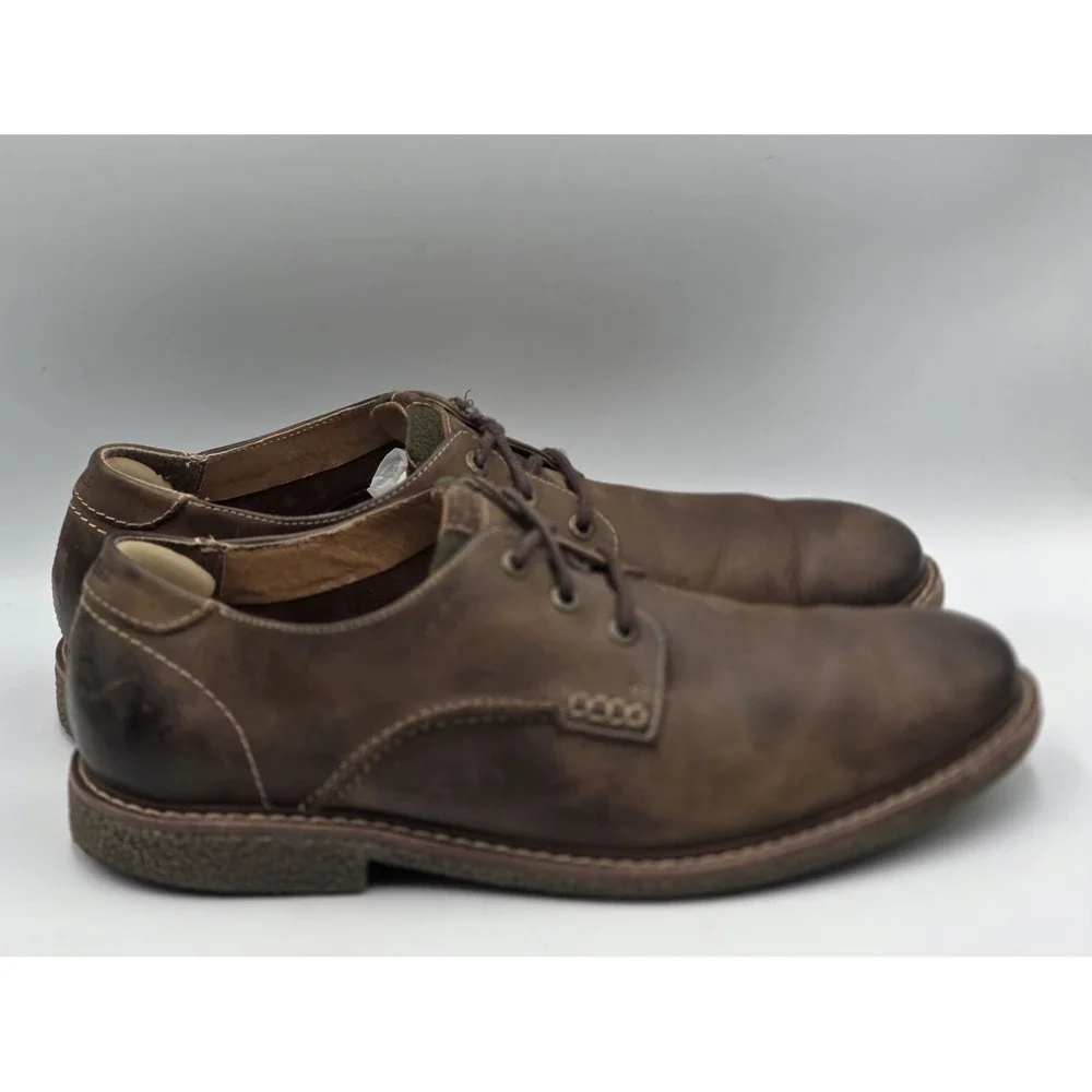 G.H. Bass Brewer Leather Shoes Mens 10.5M Brown Casual Loafers 4181